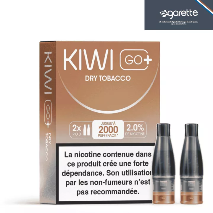 Cartouche Puff Dry Tobacco - Kiwi Go+ - Par 2 - Kiwi Vapor