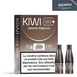 Cartouche Puff Smooth Tobacco - Kiwi Go+ - Par 2 - Kiwi Vapor