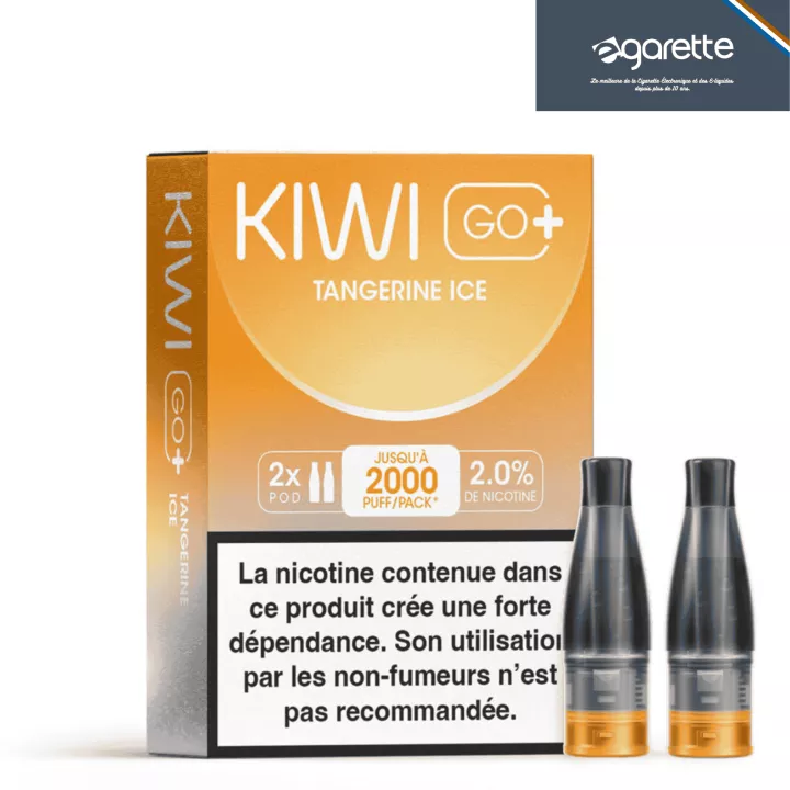 Cartouche Puff Tangerine Ice - Kiwi Go+ - Par 2 - Kiwi Vapor