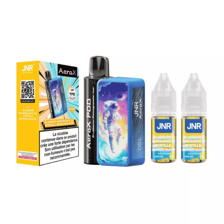 Puff Patrone Myrtille Grenade Glac&eacute;e - AeroX 32000 - JNR