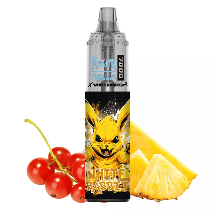 Puff Tornado 7000 RandM & White Rabbit - baies rouges et ananas