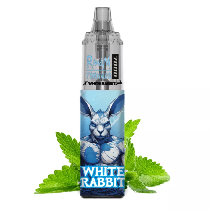 Puff Tornado 7000 RandM & White Rabbit &ndash; Blaue Minze