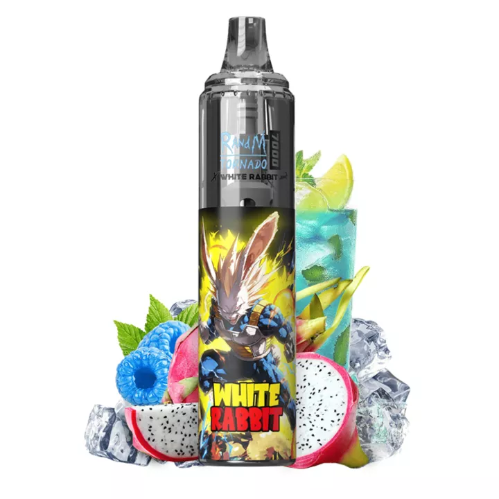 Puff Tornado 7000 RandM & White Rabbit &ndash; frische Limonade, Drachenfrucht und Beeren