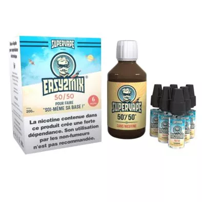 Base DIY SuperVape EASY2MIX 50/50 - 200ml - Le French Liquide 1