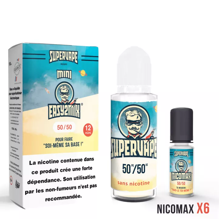 Base Easy2Mix DIY nicotin&eacute;e Supervape 100 ml - 50/50 | E-Garette