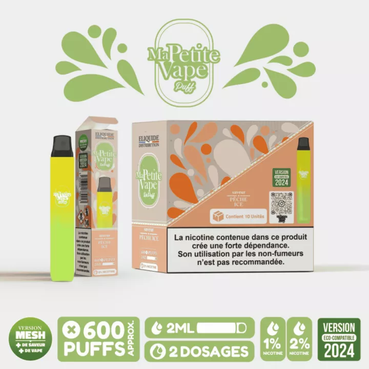 Puff RePuff &bull; Ma Petite Vape &bull; P&ecirc;che Ice | E-Garette