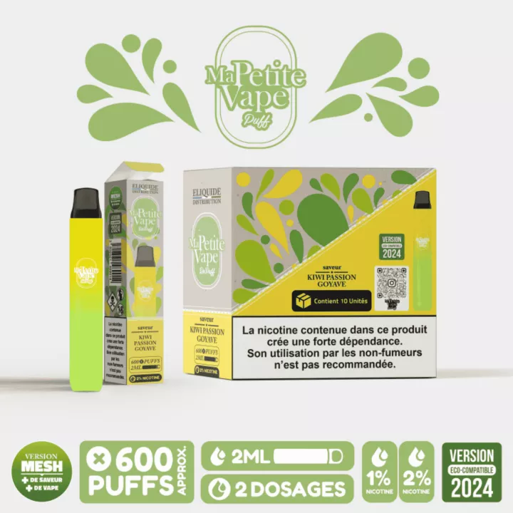 Puff RePuff &bull; Ma Petite Vape &bull; Kiwi Passion Goyave | E-Garette