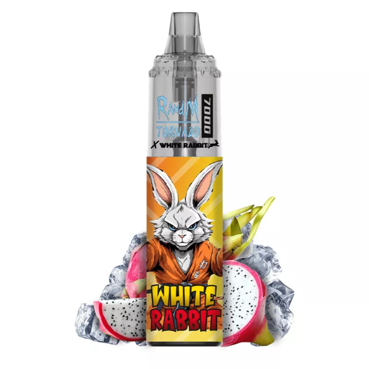Puff Tornado 7000 RandM & White Rabbit &ndash; Gefrorene Drachenfrucht