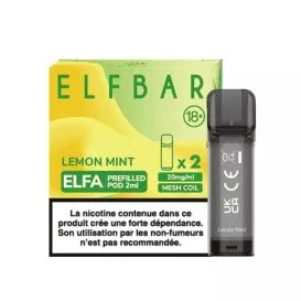Cartuccia Puff Elfa - Lemon Mint - Par 2 - Elf Bar