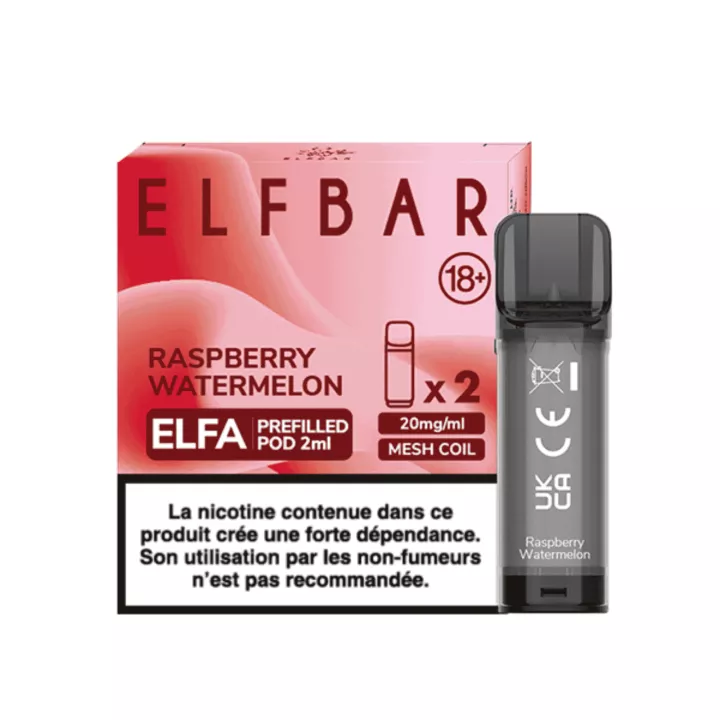 ELFA Elfbar Puff-Kartusche &bull; Himbeere Wassermelone &bull; 2er-Pack