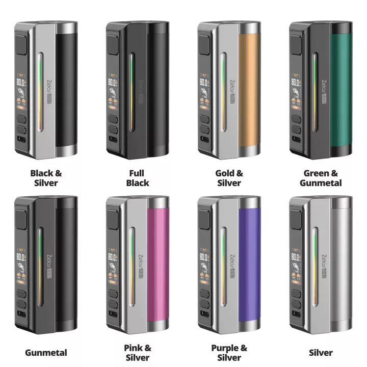 Box Zelos M80 - Aspire &bull; box &agrave; &eacute;cran et modes vari&eacute;s