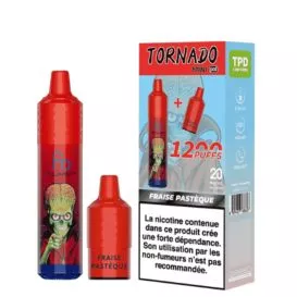 Puff Patrone Fraise Pastèque Tornado Mini 1200 - FUMOT