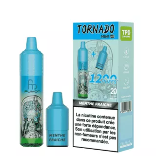 Puff Patrone Menthe Fra&icirc;che Tornado Mini 1200 - FUMOT