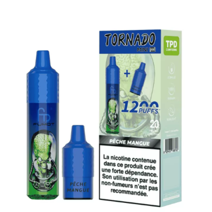 Kit Tornado Mini &bull; 1200 Z&uuml;ge &bull; Pfirsich Mango