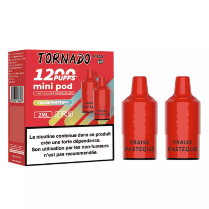 Tornado Mini Kartuschen &bull; 2er-Pack &bull; Erdbeere Wassermelone