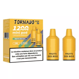 Patrone Puff Fruits des Bois Tornado Mini 1200 - Par 2 - FUMOT