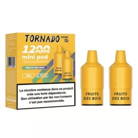 Cartouche Puff Fruits des Bois Tornado Mini 1200 - Par 2 - FUMOT