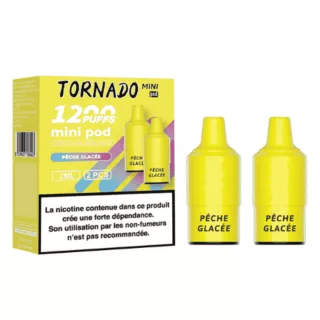 Patrone Puff P&ecirc;che Glac&eacute;e Tornado Mini 1200 - Par 2 - FUMOT
