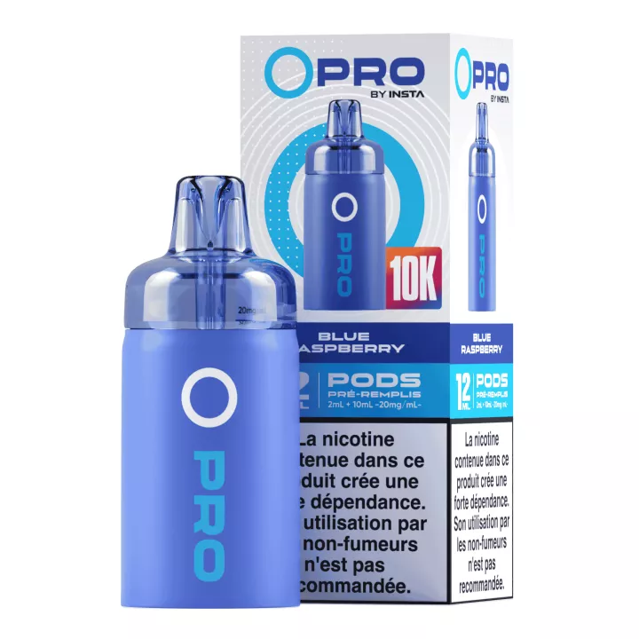 Cartouche Opro IA &bull; 10 000 bouff&eacute;es &bull; Framboise Bleue