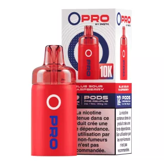 Patrone Puff Blue Sour Raspberry Opro IA 10000 - Par 1 - OPRO