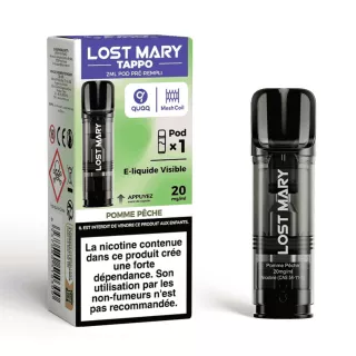 Patrone Puff Tappo Air - Pomme P&ecirc;che - Par 1 - Lost Mary