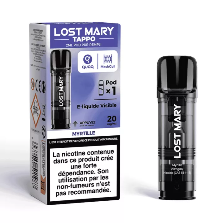 Tappo Air Patrone Heidelbeergeschmack 20mg/ml - Lost Mary