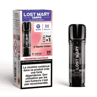 Patrone Puff Tappo Air - Framboise Past&egrave;que - Par 1 - Lost Mary
