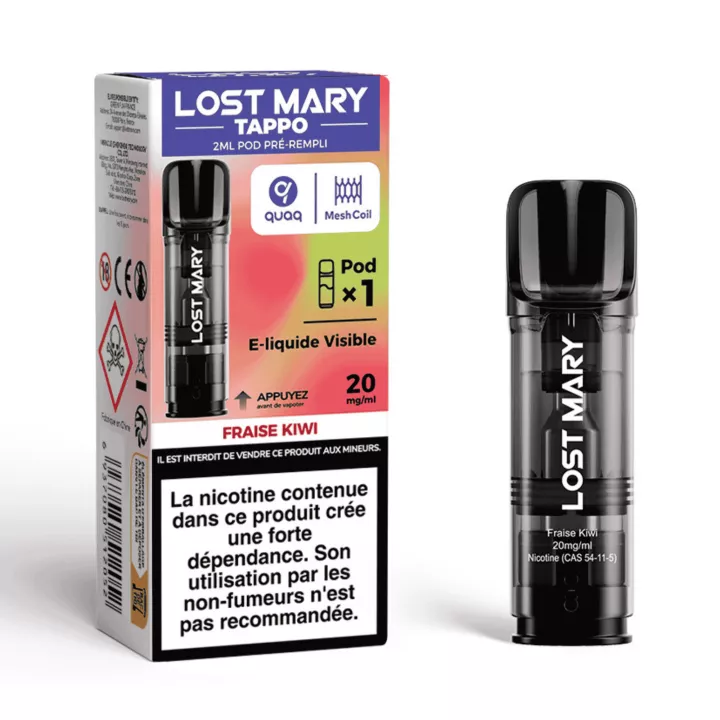 Tappo Air Patrone Erdbeergeschmack Kiwi 20mg/ml - Lost Mary 