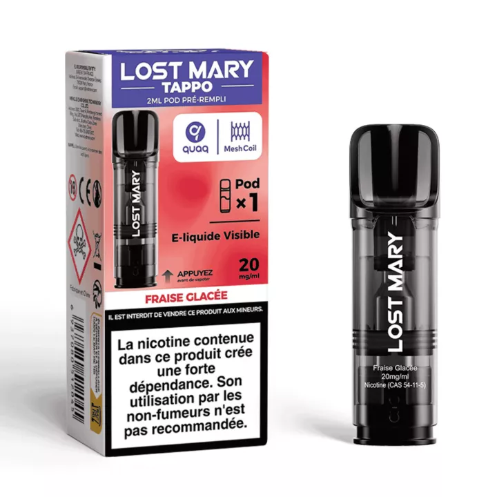 Tappo Air Patrone Geschmack Eiserdbeere 20mg/ml - Lost Mary 