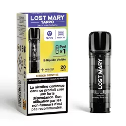 Patrone Puff Citron Menthe - Tappo Air - Pro 1 - Lost Mary