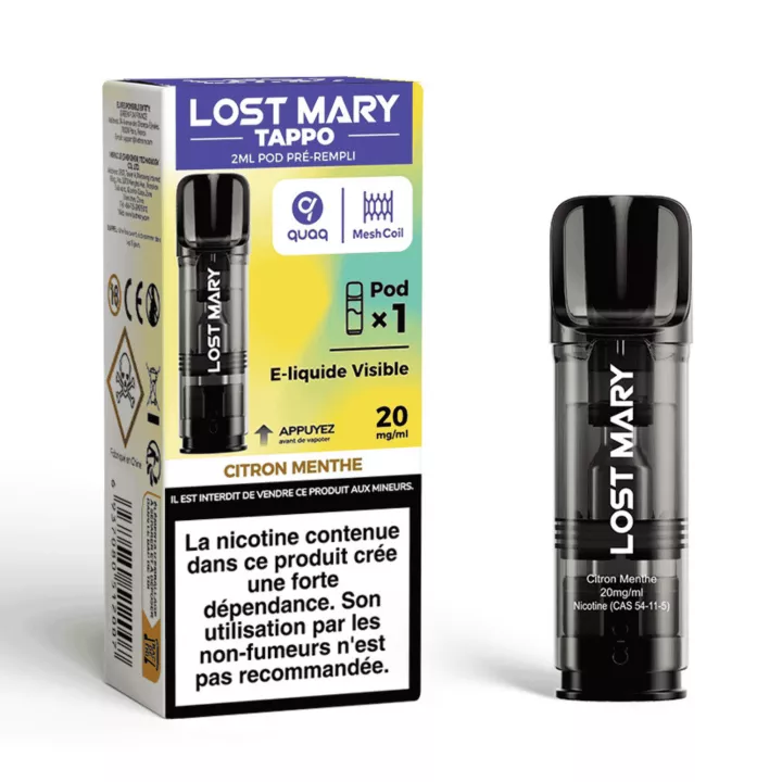 Tappo Air Patrone Geschmack Minze Zitrone 20mg/ml - Lost Mary