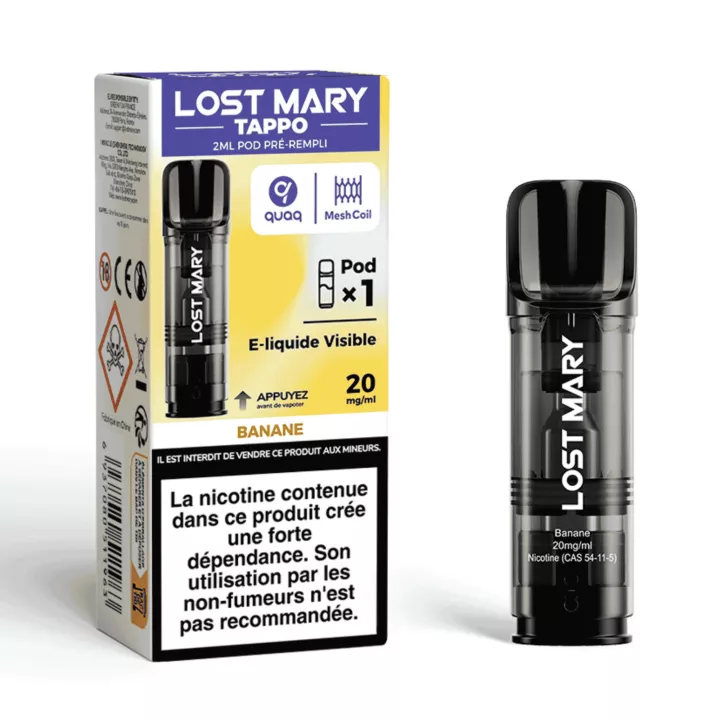 Tappo Air Patrone Bananengeschmack 20mg/ml - Lost Mary 