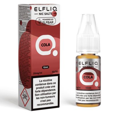E-Liquide Sels de Nicotine Cola - Elfliq - 10ml - Elf Bar 0
