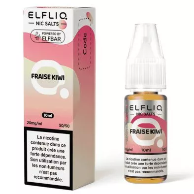E-Liquid Sels de Nicotine Fraise Kiwi - Elfliq - 10ml - Elf Bar 0