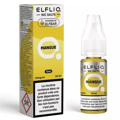 E-Liquide Sels de Nicotine Mangue - Elfliq - 10ml - Elf Bar 0