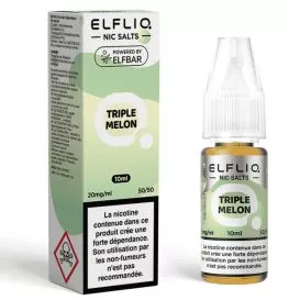 E-Liquide Sels de Nicotine Triple Melon - Elfliq - 10ml - Elf Bar