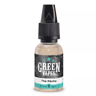 E-Liquide Th&eacute; P&ecirc;che - Green Vapes - 10ml - Eliquid France