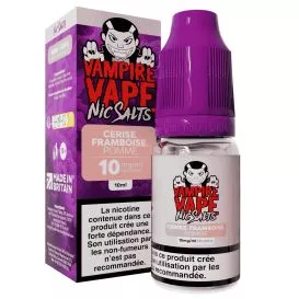 E-Liquide Sels de Nicotine Cerise Framboise Pomme - 10ml - Vampire Vape