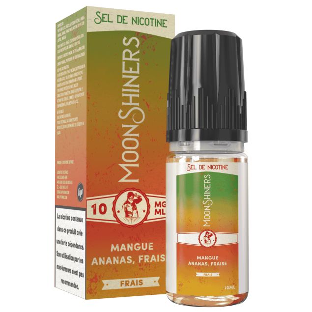 E-Liquide Mangue Ananas Fraise Frais NS 10 ml Moonshiners - Le French  Liquide