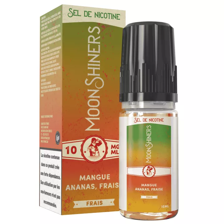 Mangue Ananas Fraise Frais NS 10 ml Moonshiners - Le French Liquide