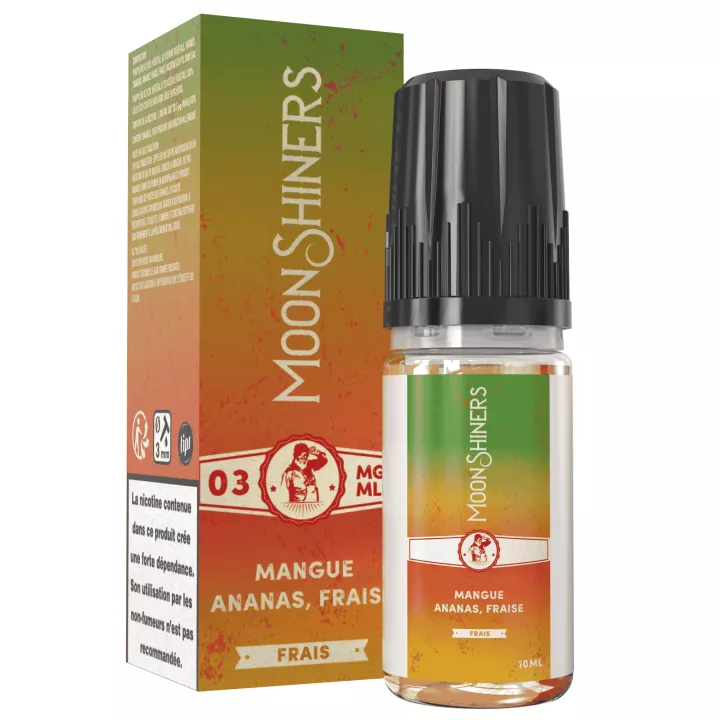 E-liquide Mangue Ananas Frais 10 ml Moonshiners - Le French Liquide