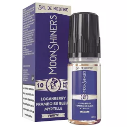 E-Liquide Sels de Nicotine Logan Berry Framboise Myrtille - Moonshiners - 10ml - Le French Liquide