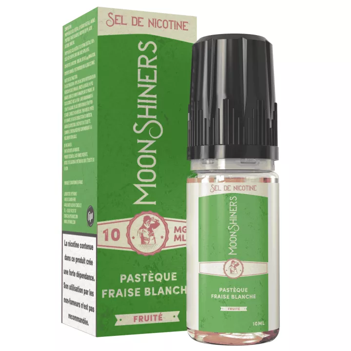 E-Liquid Wassermelone Wei&szlig;e Erdbeere NS 10 ml Moonshiners - Le French Liquide