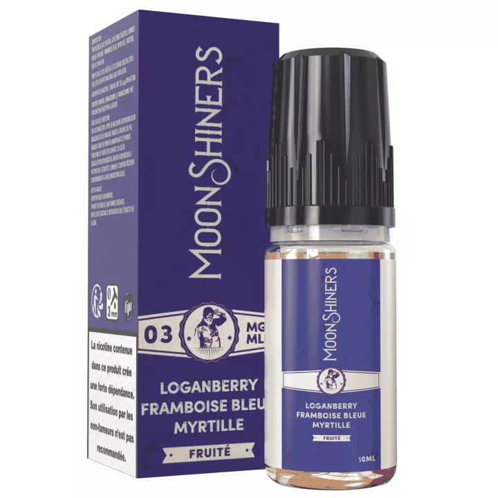 E-Liquid Logan Berry Framboise Myrtille 10 ml Moonshiners - Le French Liquide
