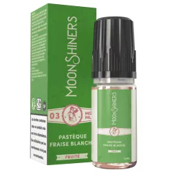 E-Liquide Past&egrave;que Fraise Blanche - Moonshiners Fruit&eacute;e - 10ml - Le French Liquide
