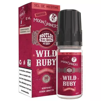 E-Liquide Sels de Nicotine Wild Ruby - Moonshiners Authentic Blend - 10ml - Le French Liquide 0