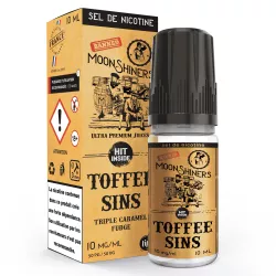 E-Liquide Sels de Nicotine Toffee Sins - Moonshiners - 10ml - Le French Liquide
