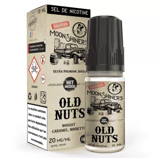 E-Liquide Sels de Nicotine Old Nuts - Moonshiners - 10ml - Le French Liquide