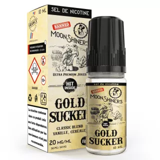 E-Liquid Nikotinsalze Gold Sucker - Moonshiners - 10ml - Le French Liquide