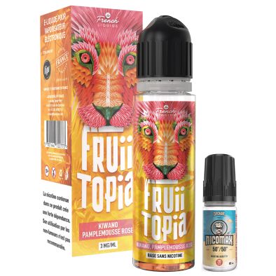 E-Liquide Kiwano Pamplemousse Rose - Fruiitopia - 60ml - Le French Liquide 1